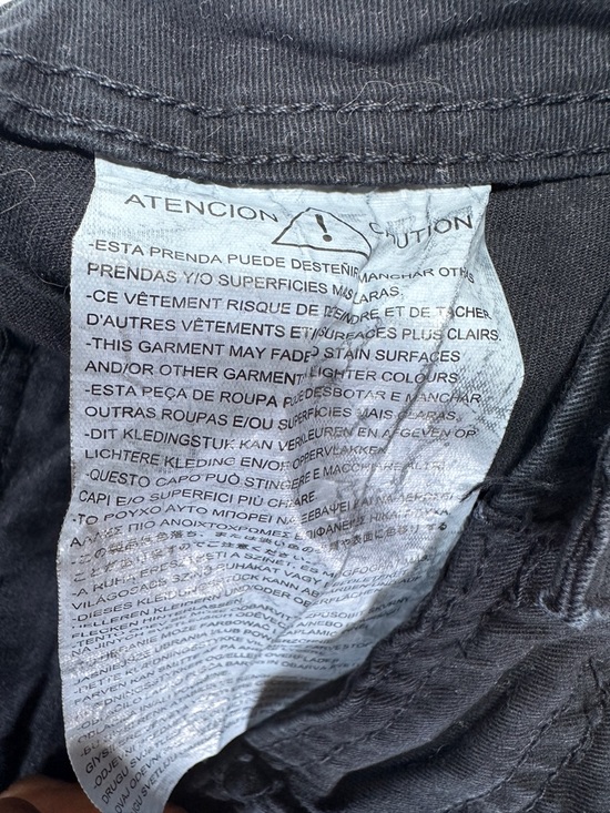 Zara Cargo Pants Black Straight Leg Utility Patch Pocket Size 8 - Picture 5 of 7